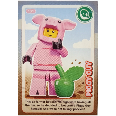 Lego Trading Card, Create The World - Piggy Guy