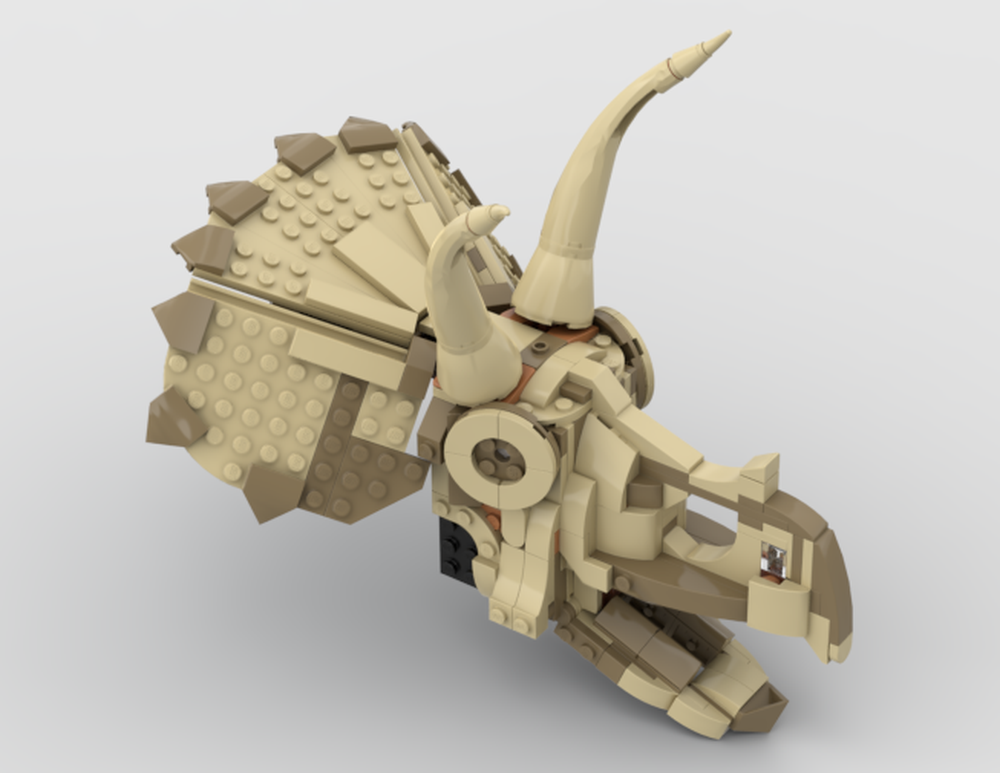 Lego 76969 Triceratops Skull mods (revised)