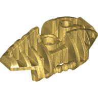 Lego Large Figure Limb Cover, Upper Leg Section (Piraka) / Pearl Gold