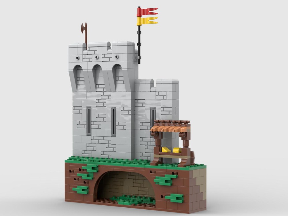 Lego Castle wall in frame