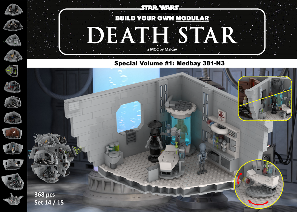Lego Modular Death Star Volume #14: Medbay 381-N3 - Replacement Module #1