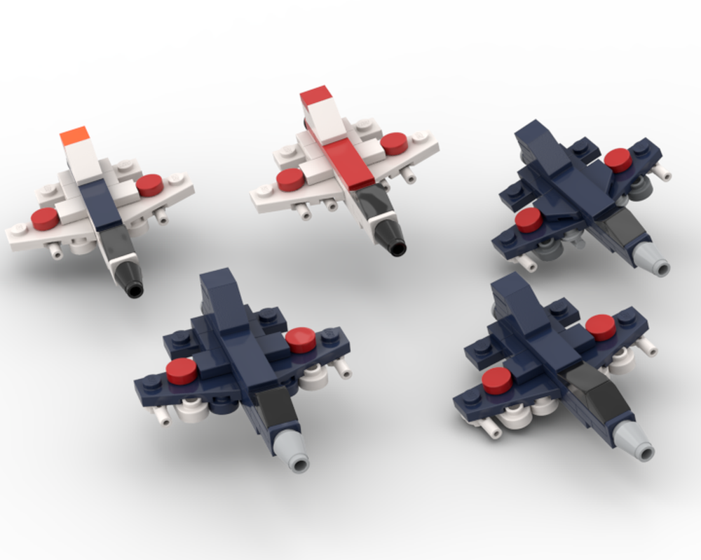 Lego Nano Mitsubishi F-2 (5 Packs!)