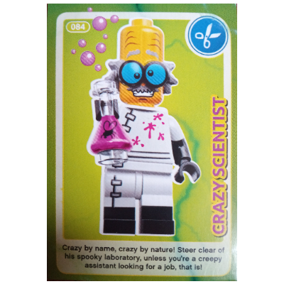 Lego Trading Card, Create The World - Crazy Scientist / [No Color/Any Color]