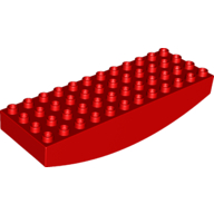 Lego Duplo Brick 4 x 12 x 2 [Rocker] / Red