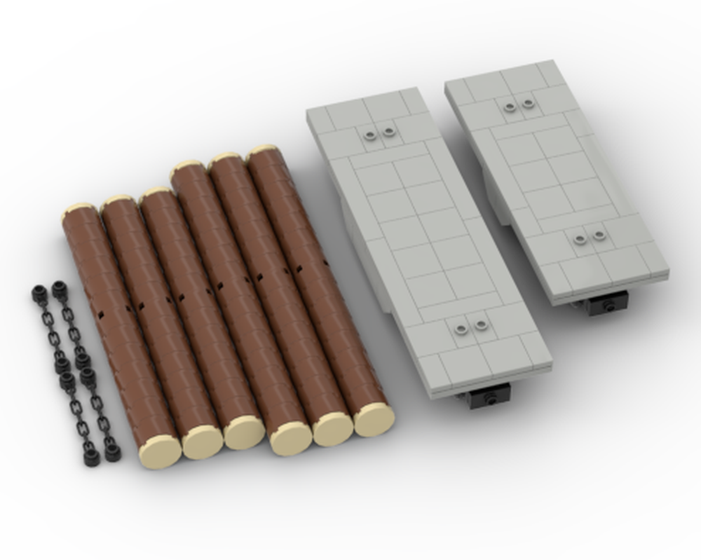 Lego TF2 Lumberyard Flatbeds (6 studs)