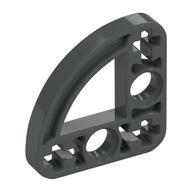 Lego Technic Beam 3 x 3 L-Shape with Quarter Ellipse Thin / Dark Bluish Gray