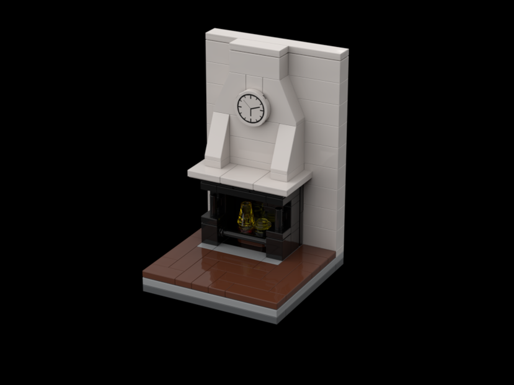 Lego a classic fireplace #1