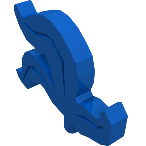 Lego Headwear Accessory Plume / Feather Triple / Blue