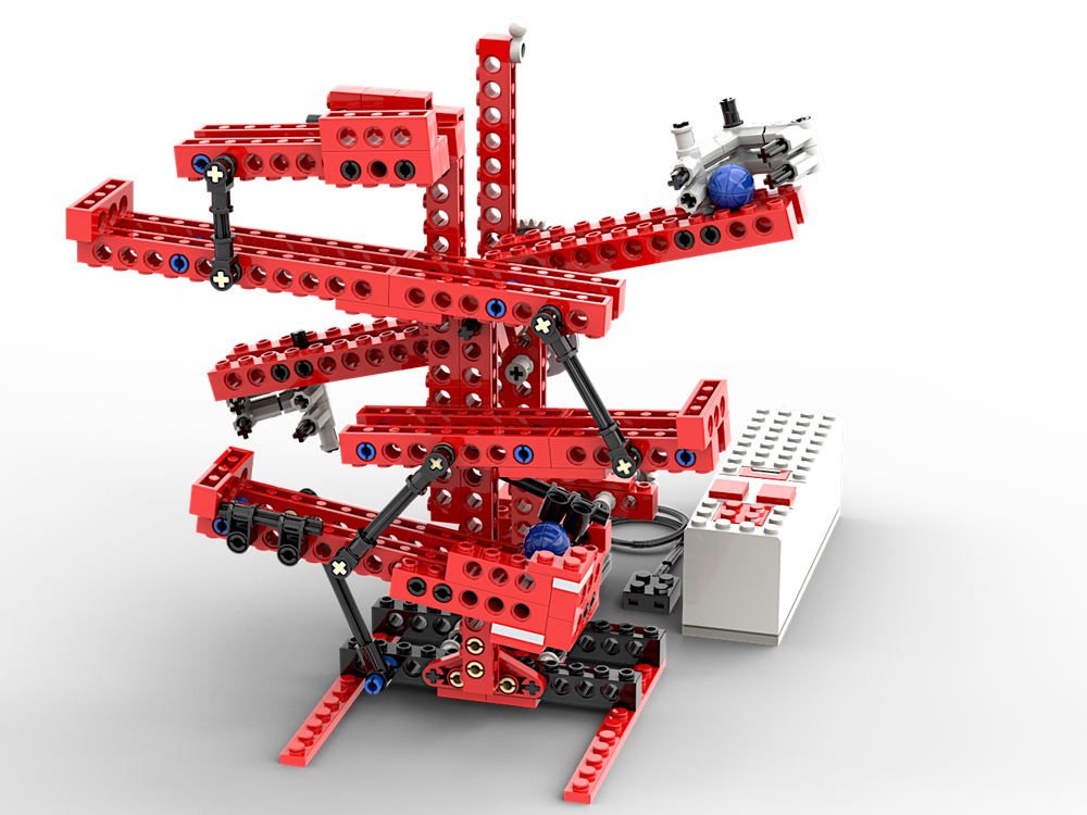 Lego Cascading marble ball track