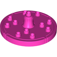 Lego Duplo Merry-Go-Round with Gold Border / Dark Pink