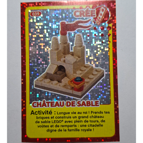 Lego Trading Card for Set TRADINGCARD-12, #039 Print (Foil) / [No Color/Any Color]