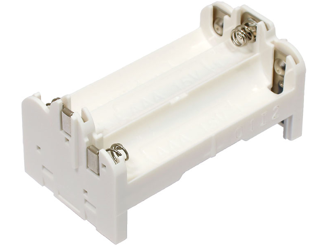 Lego Electric 9V Battery Box Powered Up Bluetooth HUB - Battery Holder with Silver Contacts / White