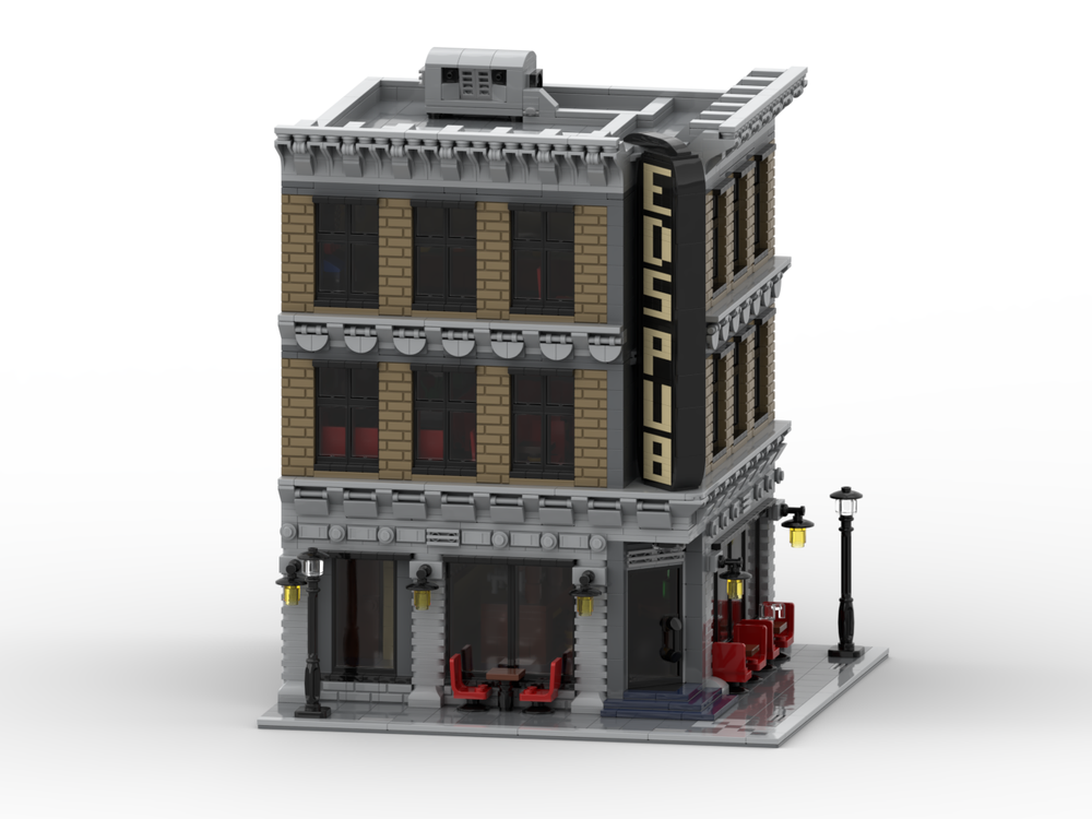 Lego Ed`s Corner Pub Modular Building