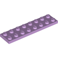 Lego Plate 2 x 8 / Lavender