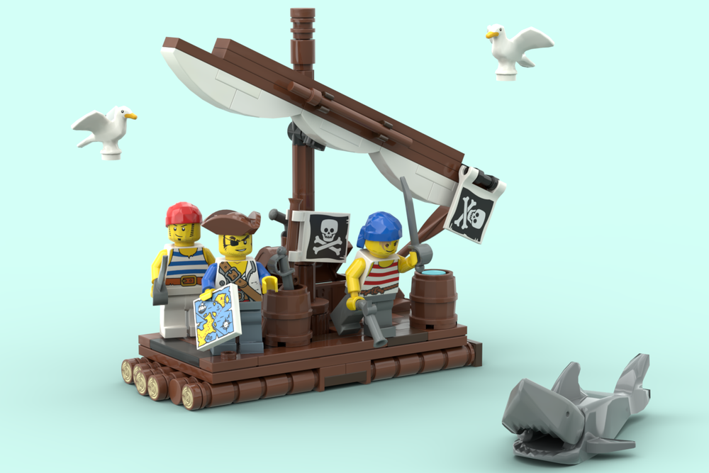 Lego Castaway's raft revision