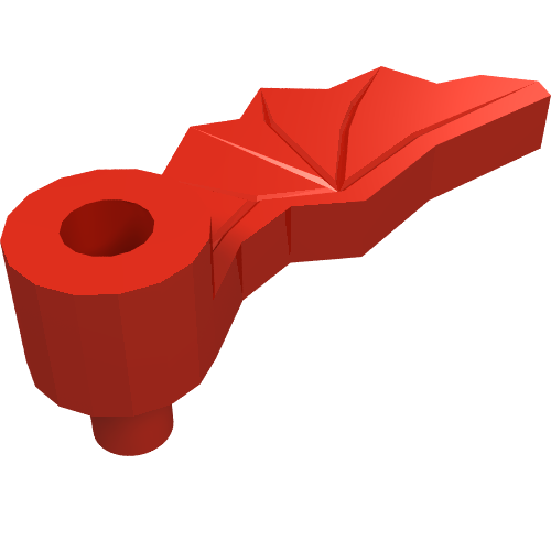 Lego Headwear Accessory Plume Dragon Wing Right / Red