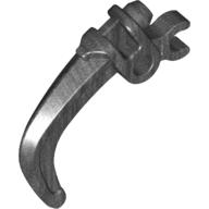Lego Large Figure Weapon Claw, with Clip / Pearl Titanium