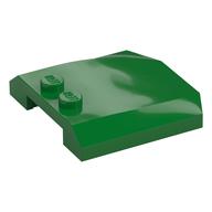 Lego Brick Wedged, Curved Triple 4 x 4 x 2/3 with 2 Studs / Green
