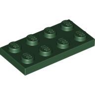Lego Plate 2 x 4 / Dark Green
