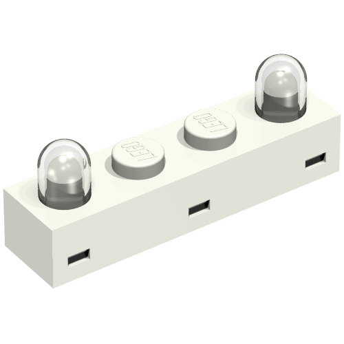 Lego Light Brick 1 x 4 [Two Bulbs]