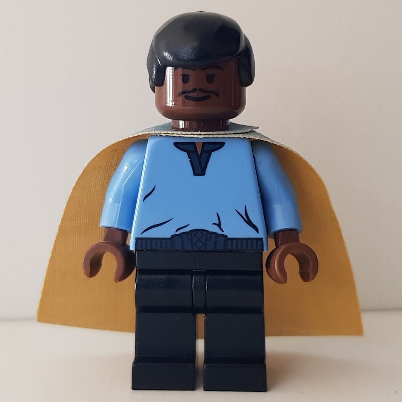 Lego Lando Calrissian, Yellow and Blue Cape (3626b Head)