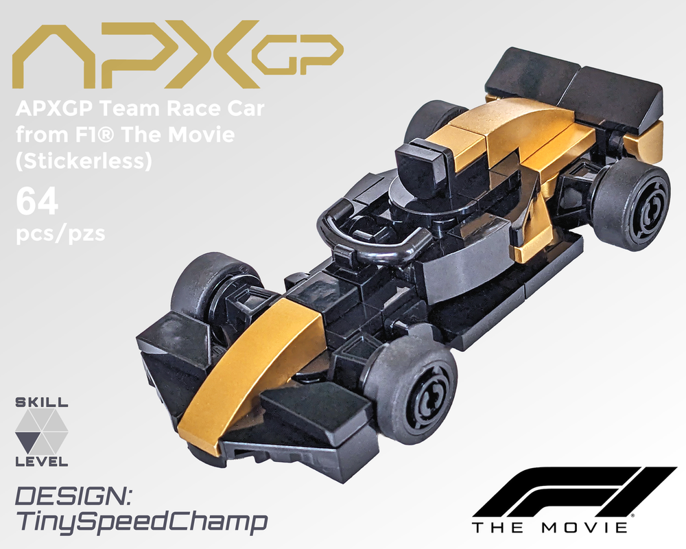 Lego Tiny APXGP Team Race Car from F1 The Movie
