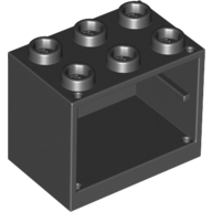 Lego Cupboard 2 x 3 x 2 with Hollow Studs / Black