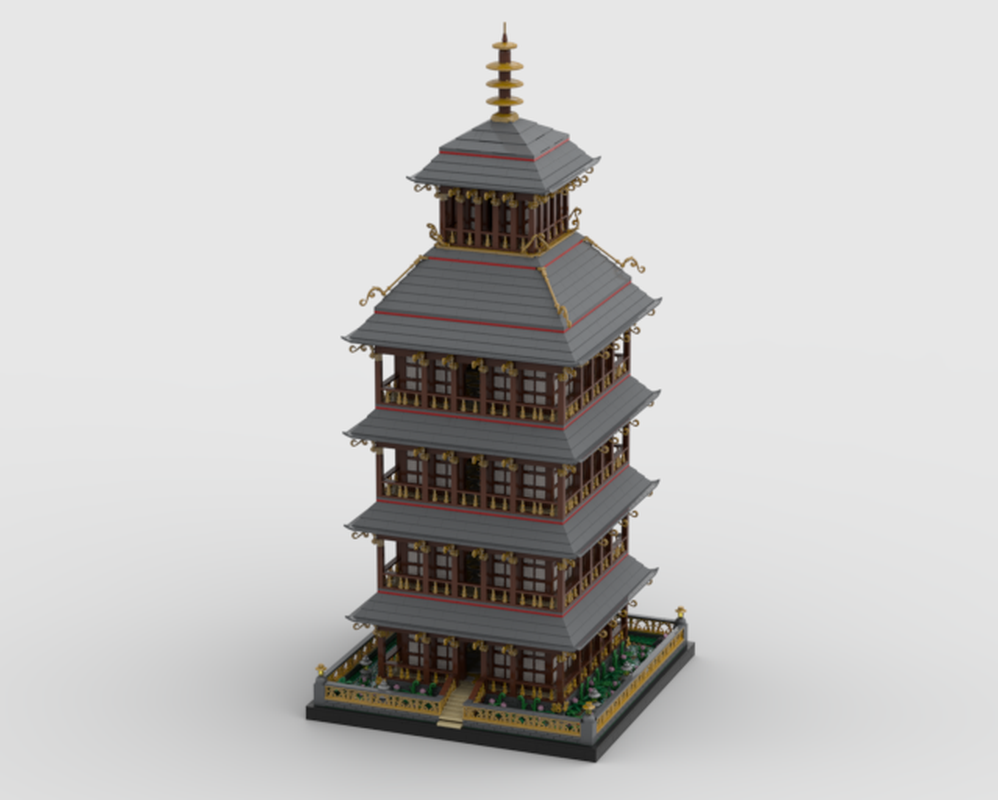 Lego Modular Japanese Pagoda