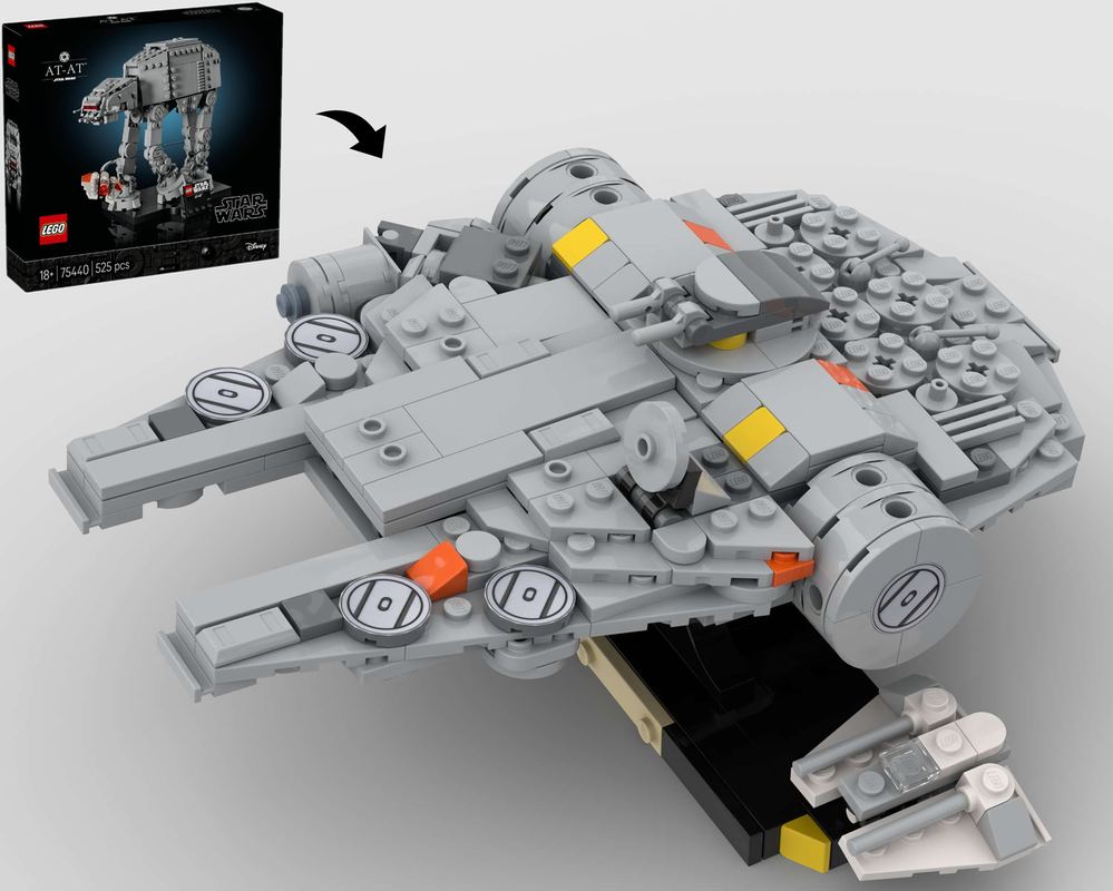 Lego Millennium-Falcon Midi Scale – Alternate Build of 75440 AT-AT