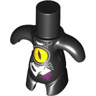 Lego Body Dreamling with White Shirt, Chains, Yellow Eye print