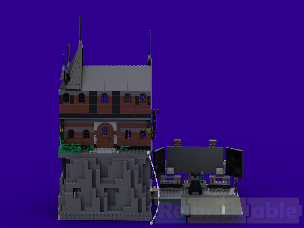 Lego The Wayne Manor and Bat-Cave (2006 Alternate Build of 7783 and 7785)