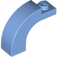 Lego Brick Arch 1 x 3 x 2 Curved Top / Medium Blue