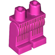 Lego Hips and Dark Pink Legs with Dark Brown Pinstripes Print (60's Joker) / Dark Pink