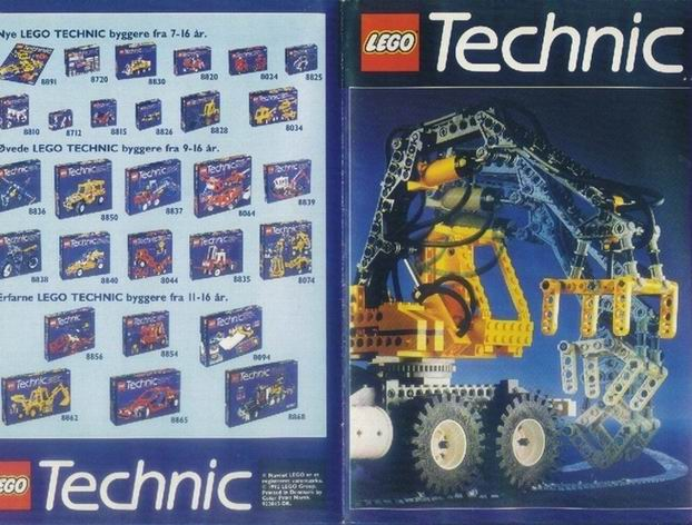 Lego 1992 Medium Technic Danish Foldout (922043-DK)