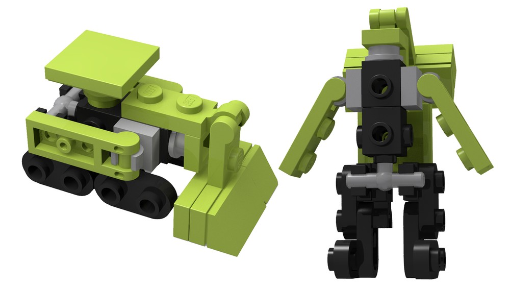 Lego Transformer G1 Mini Constructions Bonecrusher