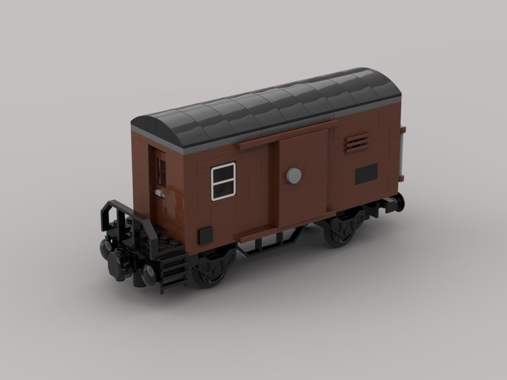Lego Freight train support car from the German Federal Railroad