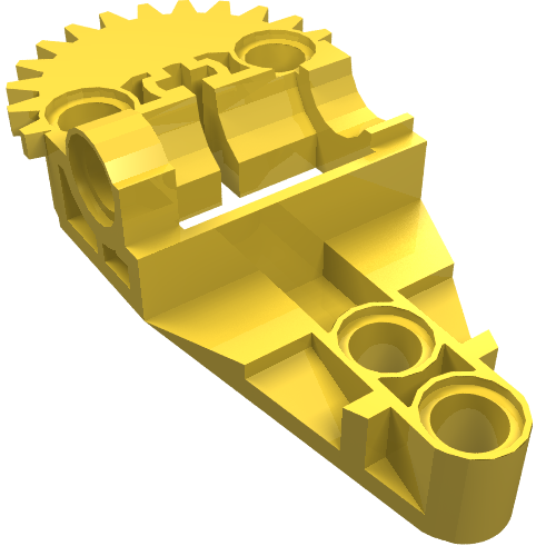 Lego Technic Gearbox Half / Yellow
