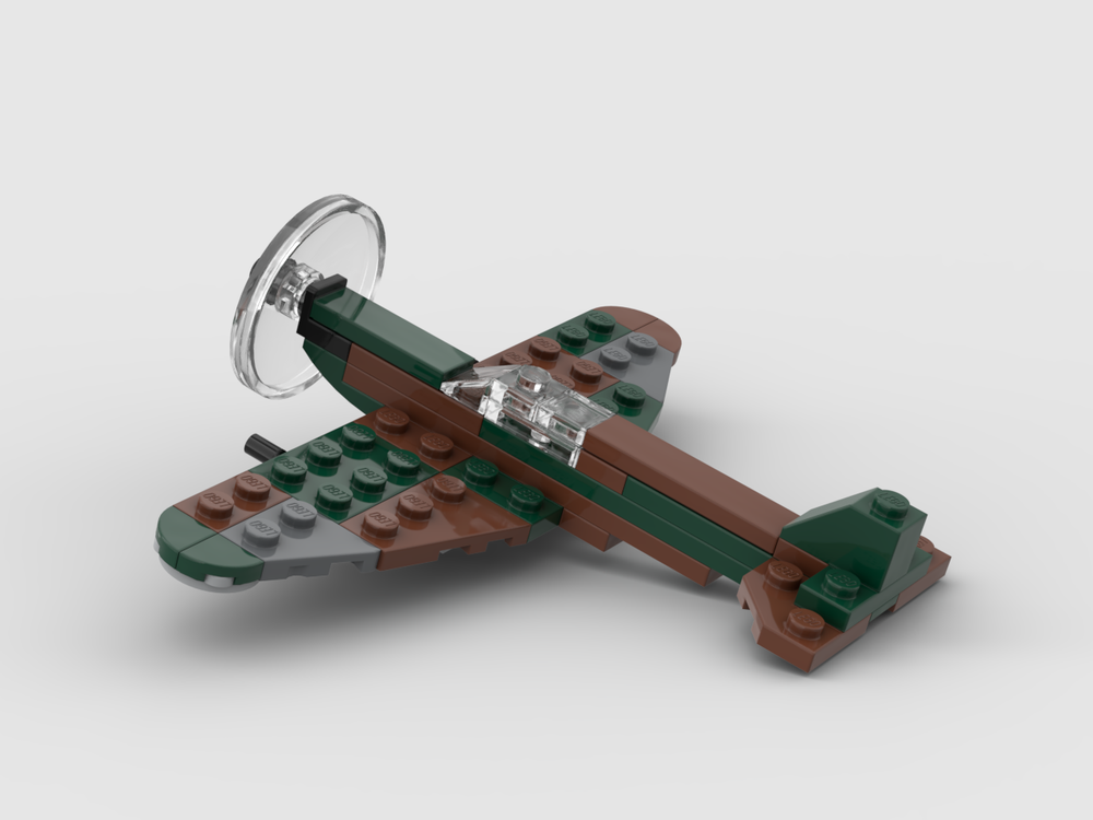 Lego Supermarine Spitfire Mk IX (camouflaged)