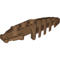 Lego Large Figure Foot, with 3 Holes, Visorak / Light Brown