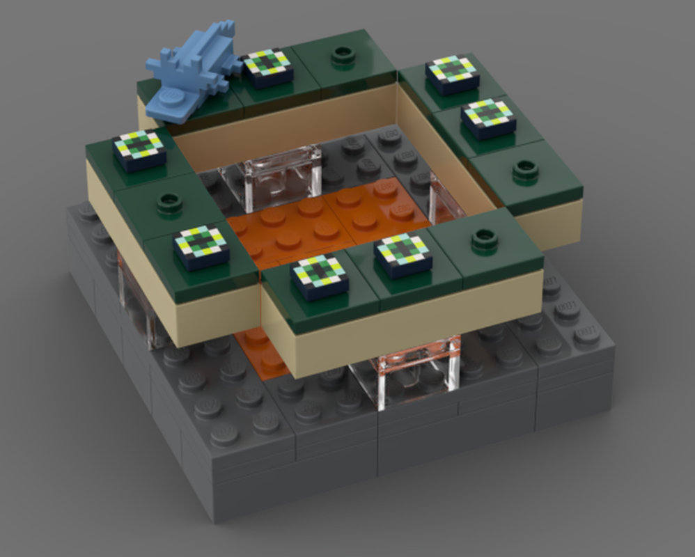 Lego Minecraft Silverfish Stand