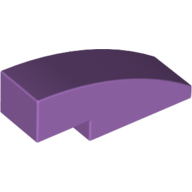 Lego Brick Curved 3 x 1 No Studs / Medium Lavender