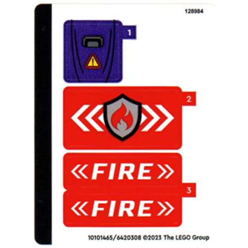 Lego Sticker Sheet for Set 60373-1 / [No Color/Any Color]