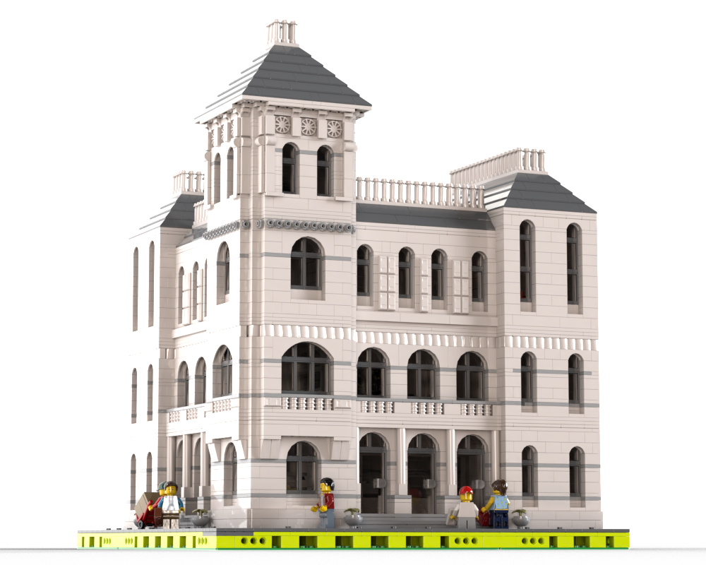 Lego Old Corner Post Office Modular Building