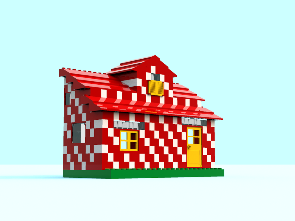 Lego Red Brick Facade