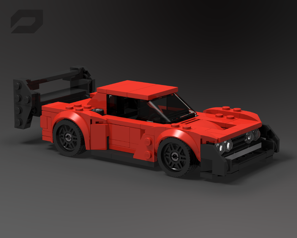 Lego Nissan Skyline Time Attack Short Tail - Red