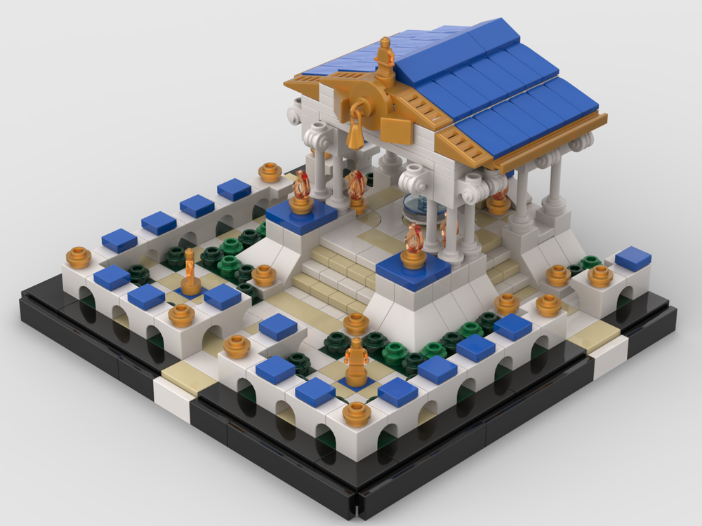 Lego Greek Temple (Athenian or Spartan Colors)