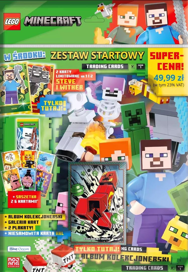 Lego Minecraft Trading Cards Series 1 - Starterpack (Polish Version)