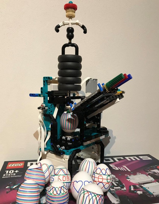 Lego Egg-Inventor - Mindstorms 51515 robot inventor multi-color egg decorating bot