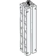 Lego Support 2 x 2 x 8 with Grooves, Two Sided Lattice and Top Peg / White