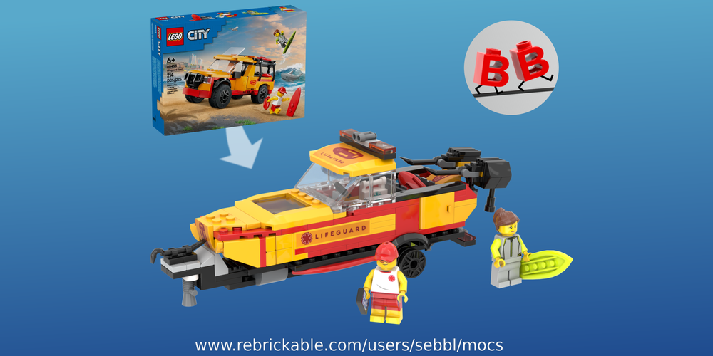 Lego 60453: Surfwatch Rescue Boat and Trailer